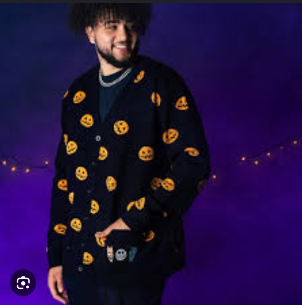 Cakeworthy Nightmare Before Christmas Pumpkin King Cardigan NMBC Unisex - Picture 2 of 8